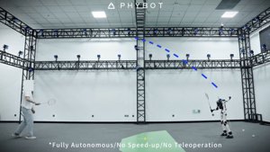 PHYBOT C1 Robot Trades Chores for Badminton